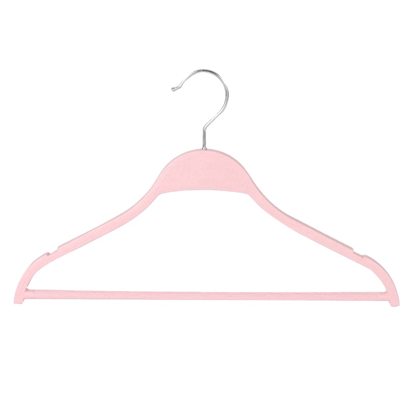 New Earth friendly biodegradable wheat fiber plastic hanger For Clothing