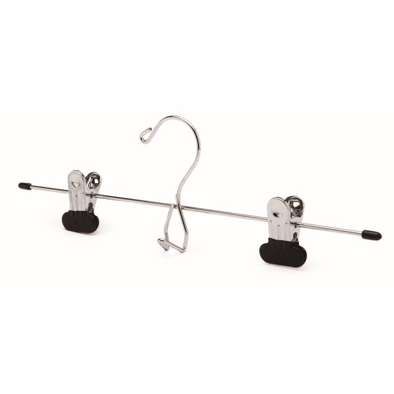 METAL PANTS AND SKIRT HANGERS WITH CLIPS