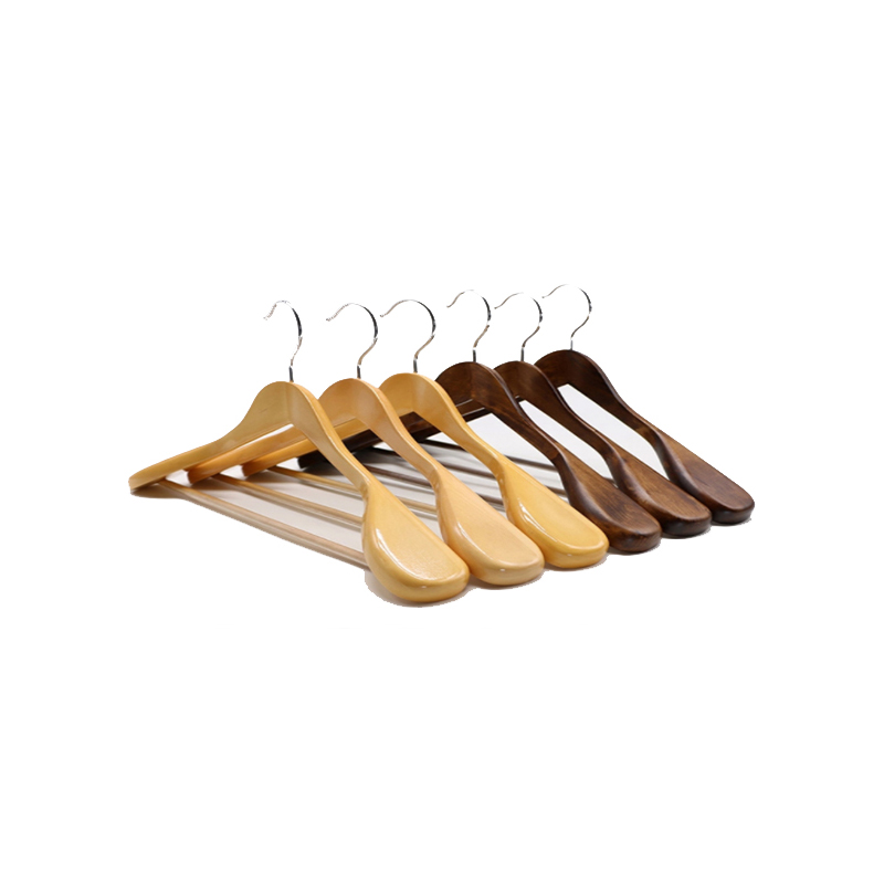 Broad shoulder wooden coat luxury clothes hanger