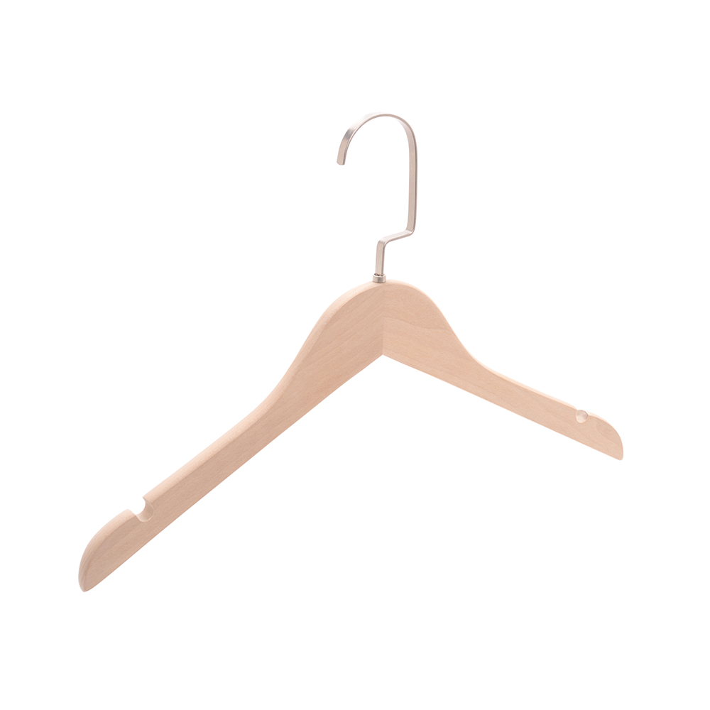 Anti slip wooden kids baby clothes hanger