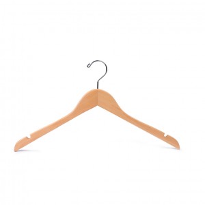 Hot selling basic wooden shirt clothing Hanger