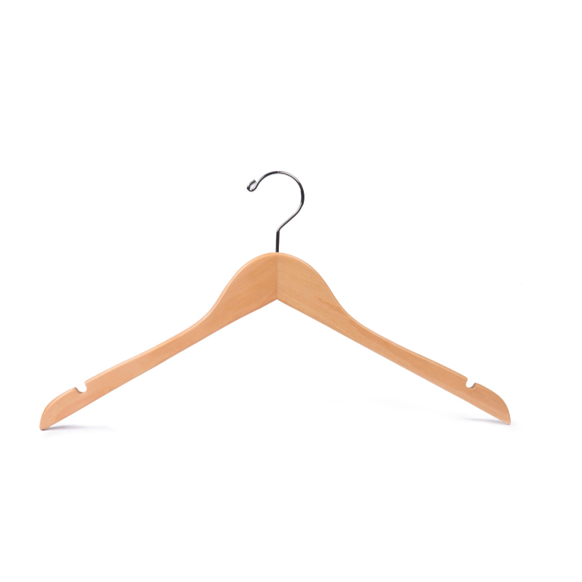 Hot selling basic wooden shirt clothing Hanger